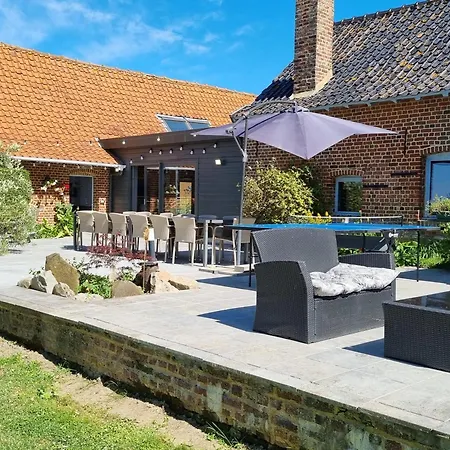 Spacieux Au Cœur Des Flandres Avec Cheminée Et Jardin Pour 15 Personnes - Fr-1-510-233